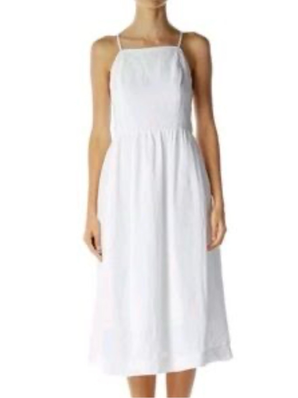 Abercrombie & Fitch Linen & Cotton White Sun Dress M